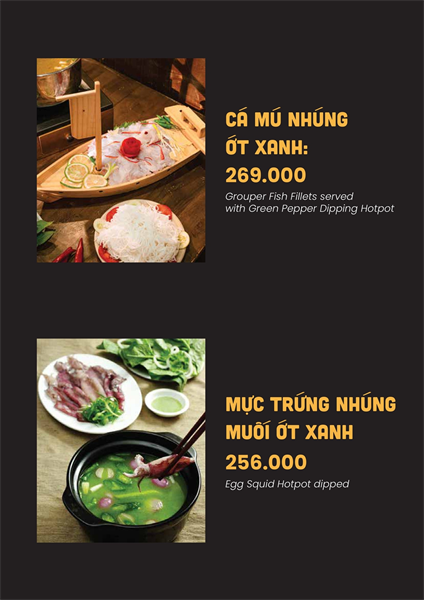 The Menu of Vuong Tron Seafood & Claypot Rice Restaurant20